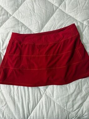 lululemon athletica Bright Red Athletic Skort